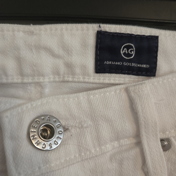 Adriano Goldschmied jeans white size 25 R. THE Stevie ankle.  Slim straight - Picture 2 of 7